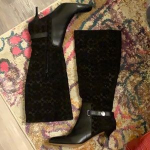 Tall coach boots size 8